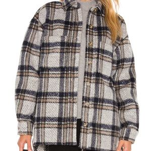 REVOLVE Bardot Checked Flannel Revolve sz L